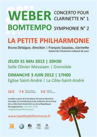 Affiche du concert du 31 mai 2012