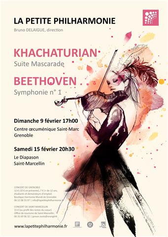 Affiche du concert du 9 et 15 février 2014